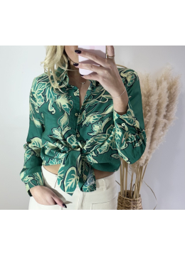 CHEMISE NINON VERT