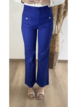 PANTALON WOOD BLEU