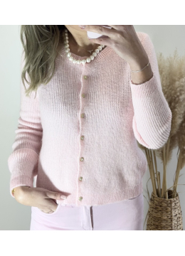 GILET JOLI ROSE