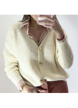 GILET NINE BEIGE