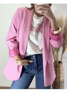 VESTE MILLE ROSE