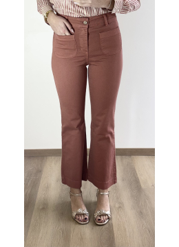 PANTALON PAULETTE VIEUX ROSE