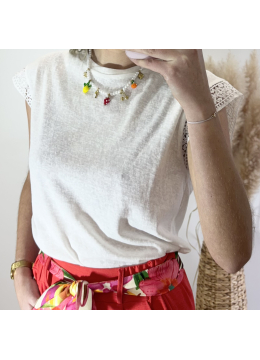 TEE-SHIRT ZALA BLANC