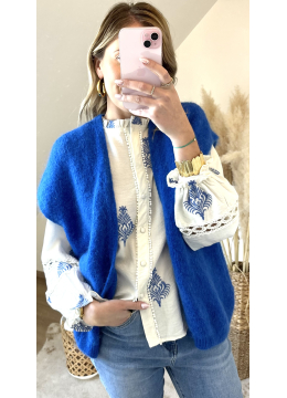 GILET BELLA BLEU ROI