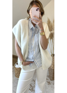 GILET BELLA BLANC