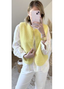 GILET COFFEE JAUNE
