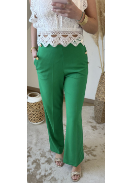 PANTALON LIZON VERT