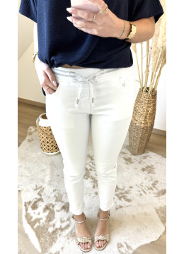 PANTALON ELISA BLANC