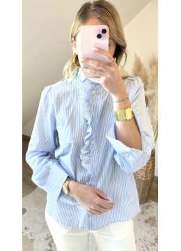 CHEMISE EDWINA BLEU