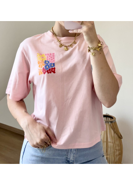 TEE-SHIRT FLOW ROSE