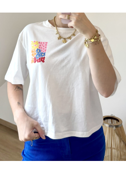 TEE-SHIRT FLOW BLANC