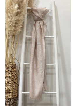 FOULARD PAILLETTE ROSE