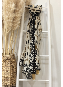 FOULARD POISSON NOIR