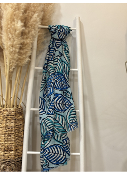 FOULARD PLANTE BLEU