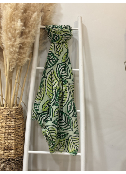 FOULARD PLANTE VERT