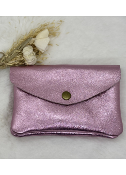 PORTE-MONNAIE SATIN VIOLET