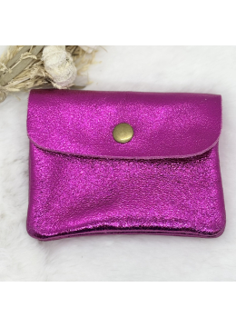 PORTE-MONNAIE BRILLANT FUSHIA
