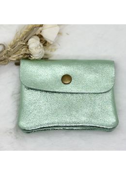 PORTE-MONNAIE BRILLANT VERT