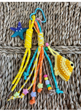PORTE CLÉS POISSON JAUNE