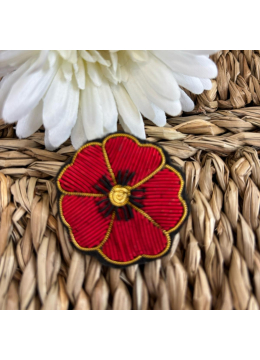 Broche Coquelicot