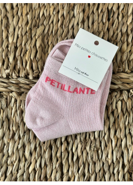 CHAUSSETTES PETILLANTE ROSE