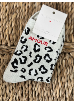 CHAUSSETTES AMOUR ARGENT