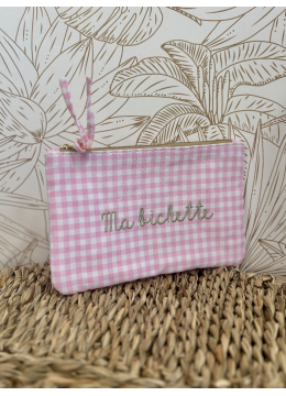 POCHETTE MA BICHETTE ROSE