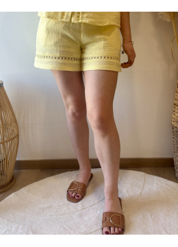 SHORT INES JAUNE