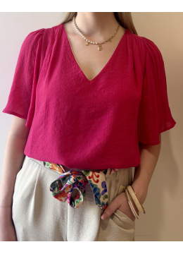 TOP FLORINE FUSHIA