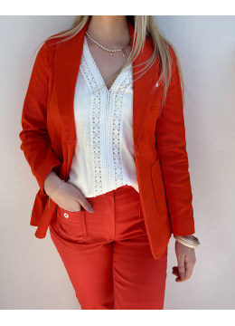 VESTE WOOD ORANGE