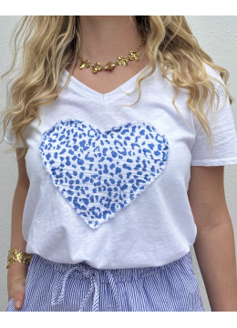 TEE-SHIRT CLEO BLEU