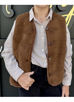 GILET VICTOR CHOCOLAT