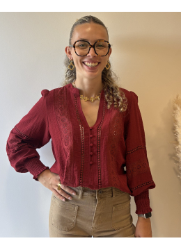 BLOUSE ANNA BORDEAUX