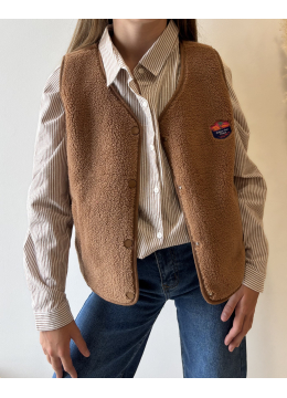 GILET CLARISSE CAMEL