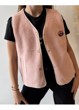 GILET CLARISSE ROSE