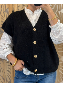 GILET LUCIE NOIR