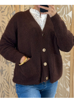 GILET BILLIE CHOCO