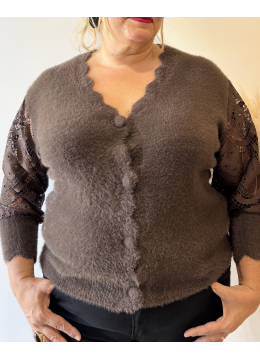 GILET MARGOT CHOCO