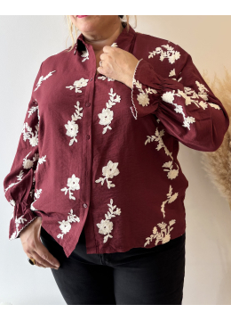 CHEMISE LISA BORDEAUX